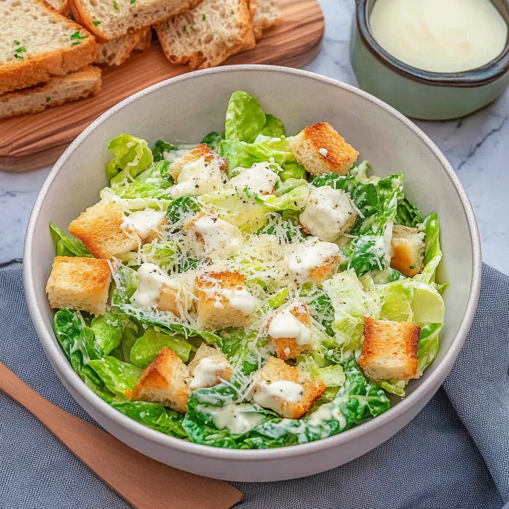 Caesar Salad - ohne Ei & Sardellen