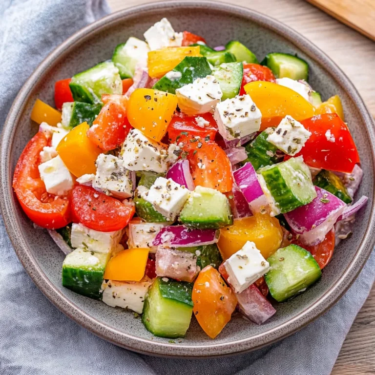 Griechischer Bauernsalat (einfaches Salat Rezept)