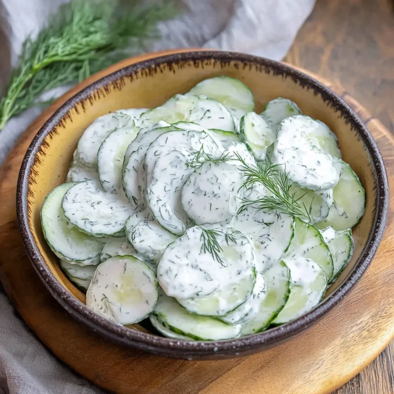 Gurkensalat mit Sahne & Dill - Omas einfaches Rezept