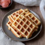 Herzhafte Waffeln mit Käse (Pizzawaffeln)