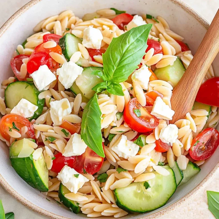 Kritharaki-Salat mit Feta - schnell & einfach