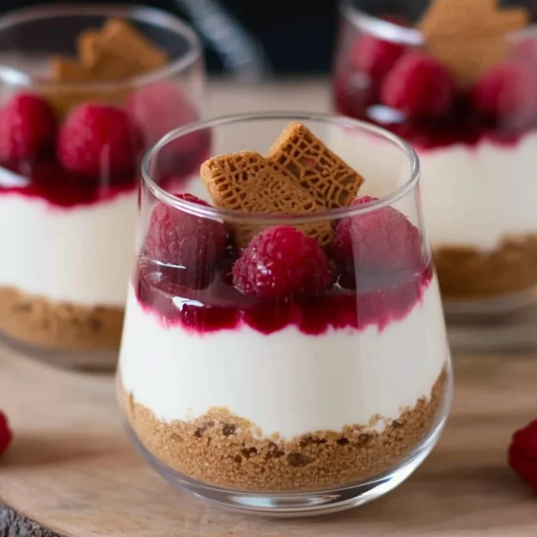 Spekulatius Dessert mit Himbeeren – Nachtisch zu Weihnachten