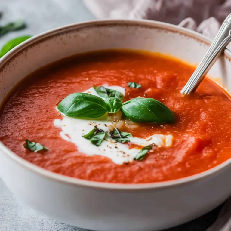 Tomatensuppe mit Reis & passierten Tomaten