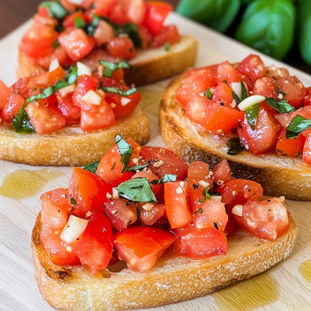 Bruschetta mit Tomaten - klassisch italienisch