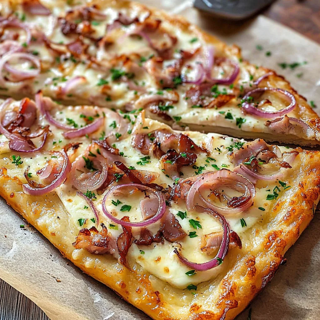Flammkuchen Rezept - einfach & schnell