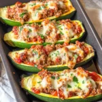 Gefüllte Zucchini mit Hack - so lecker!