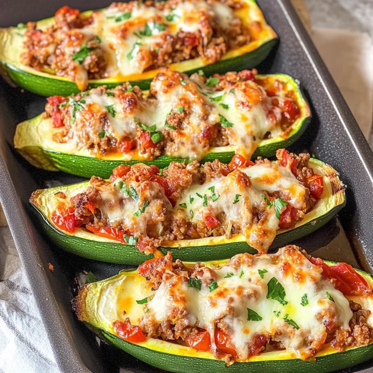 Gefüllte Zucchini mit Hack - so lecker!