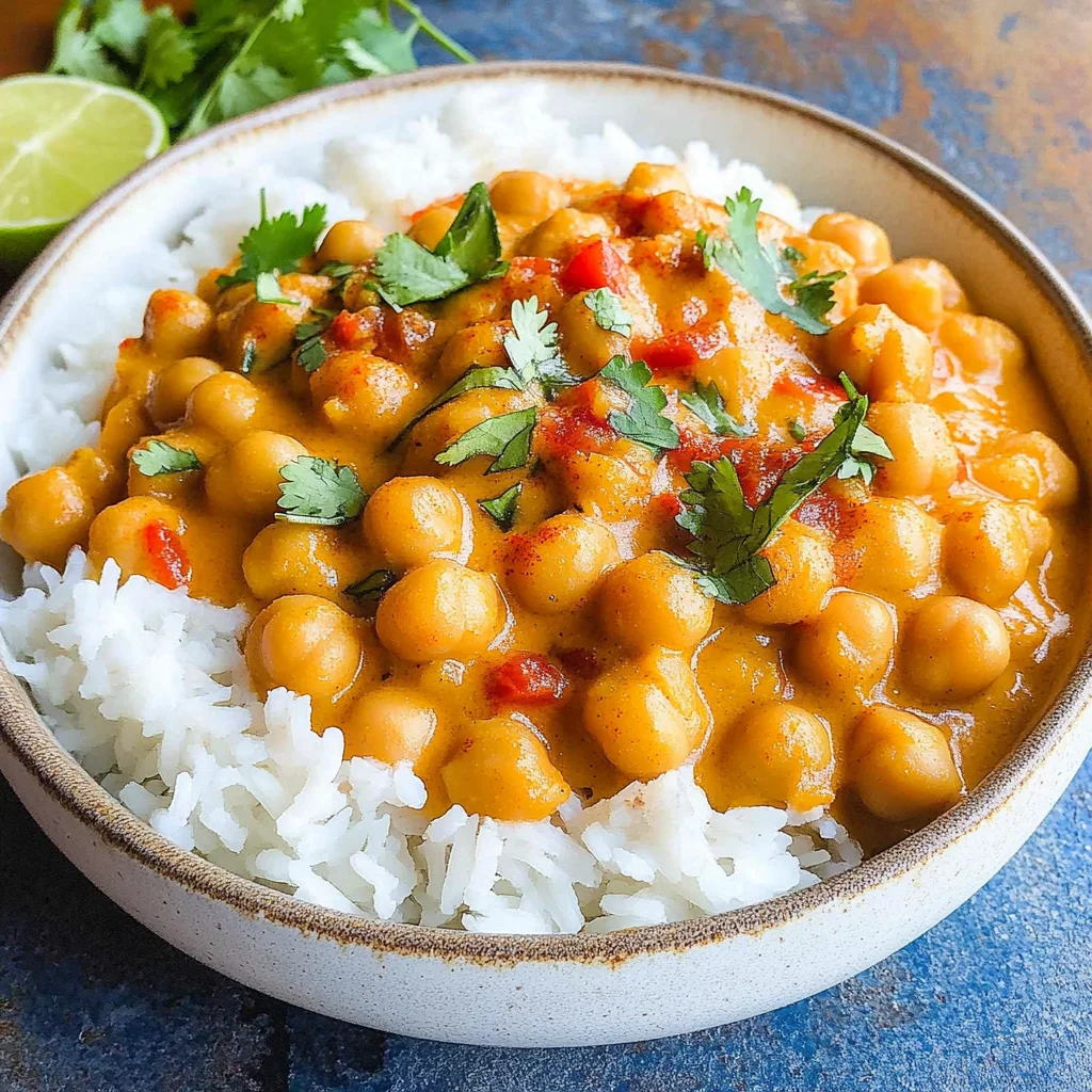 Kichererbsen-Curry mit Kokosmilch
