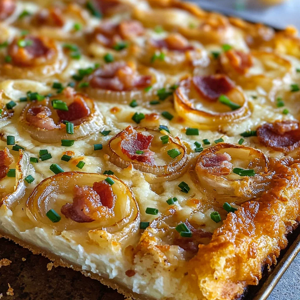 Omas Zwiebelkuchen vom Blech