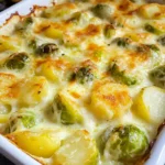 Rosenkohlauflauf - mit Kartoffeln & Käse